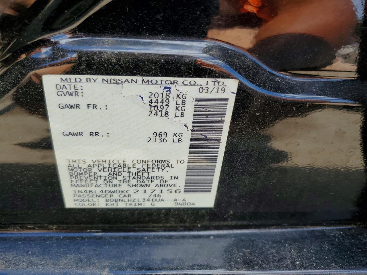 Nissan Altima Sv
