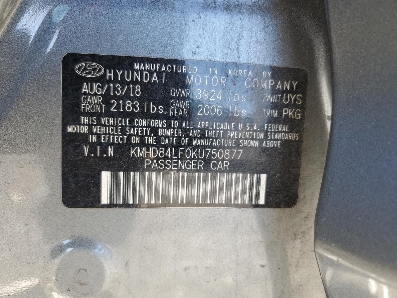 Hyundai ELANTRA Sel