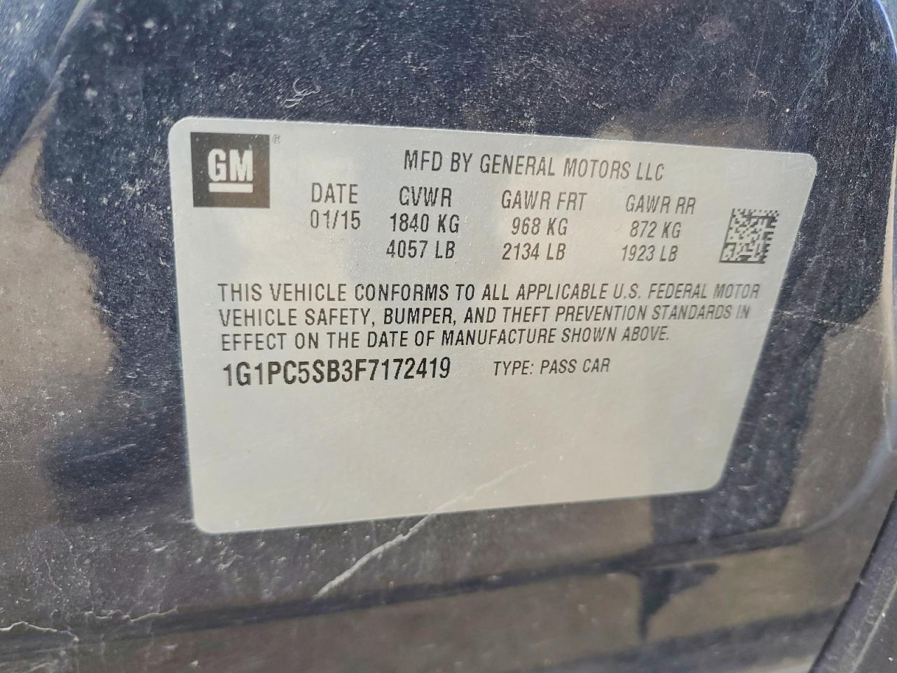 Chevrolet Cruze Lt