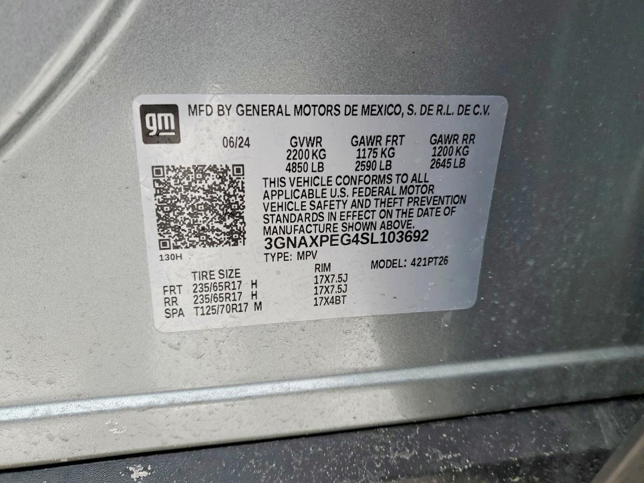 Chevrolet Equinox Lt
