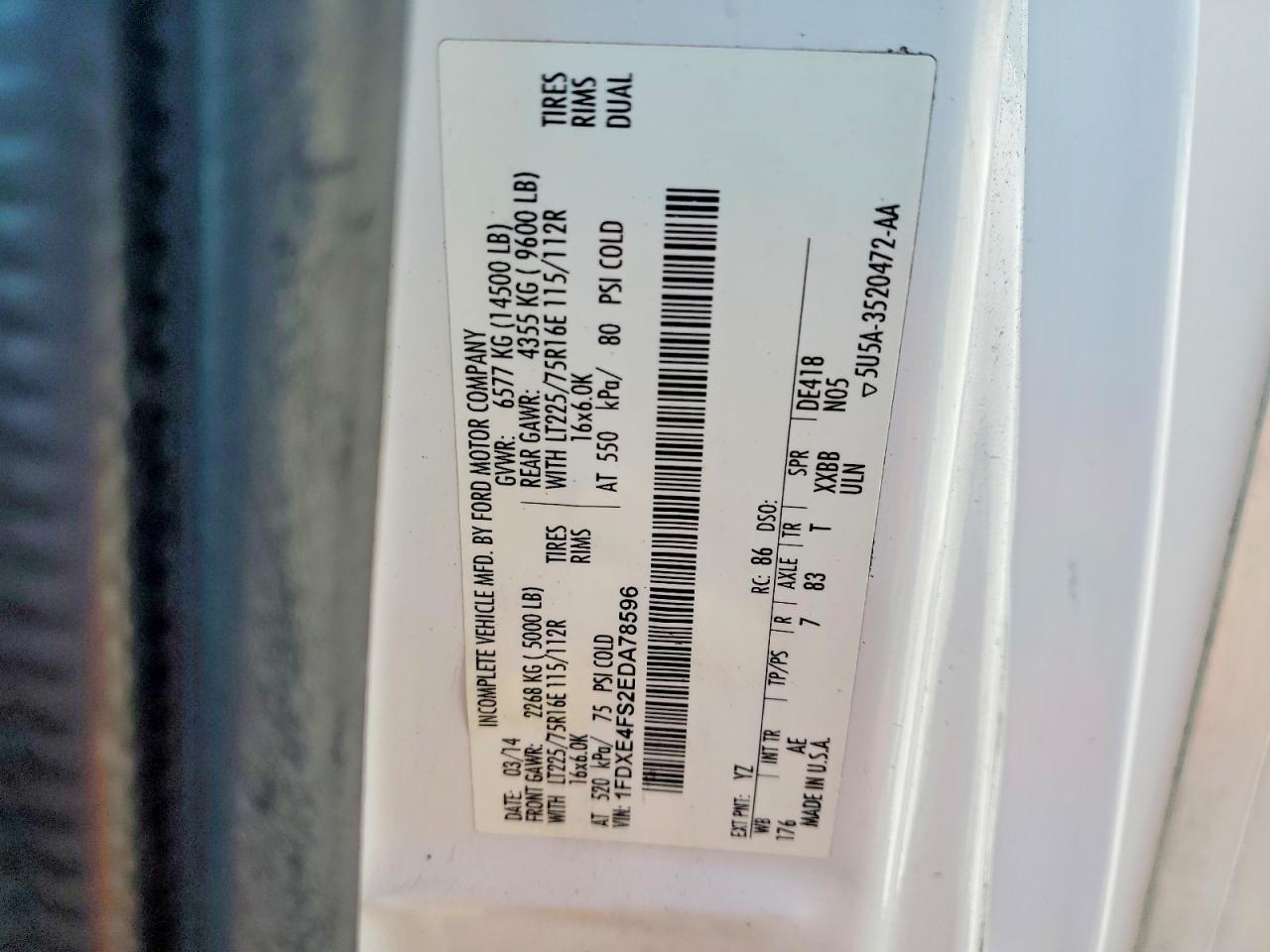 Ford Econoline E450 Super Duty Cutaway Van