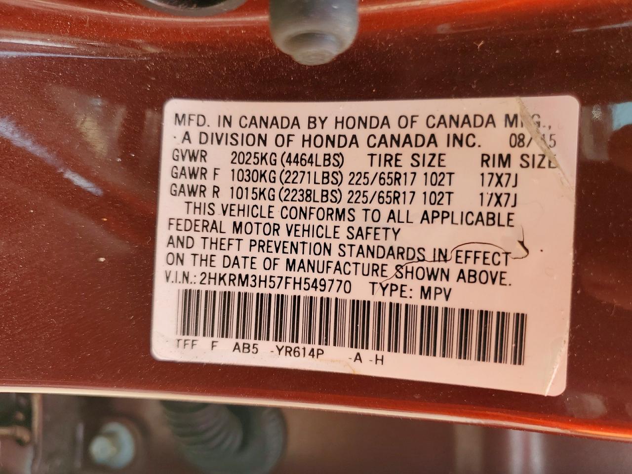 Honda Crv Ex