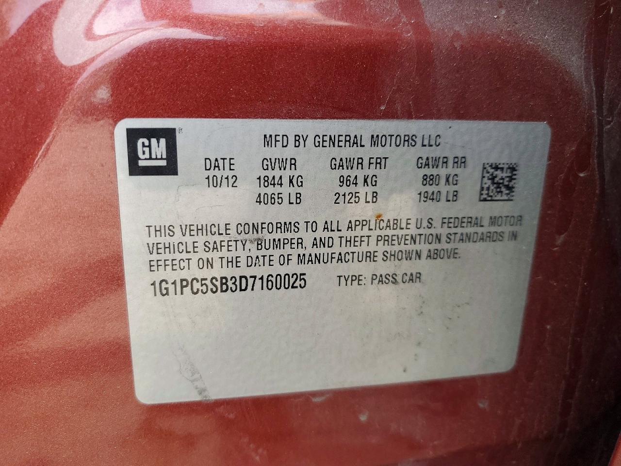 Chevrolet Cruze Lt
