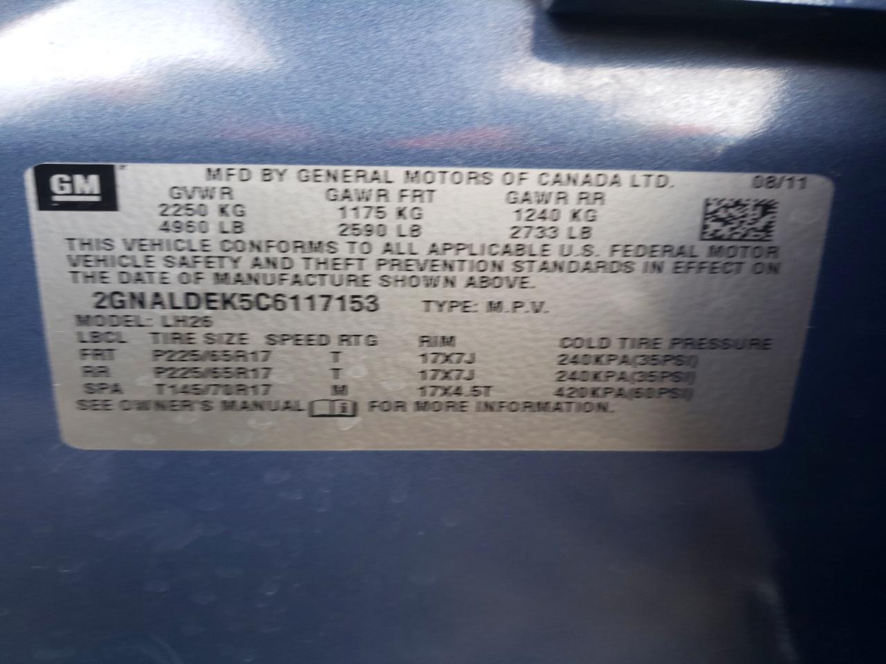 Chevrolet Equinox Lt