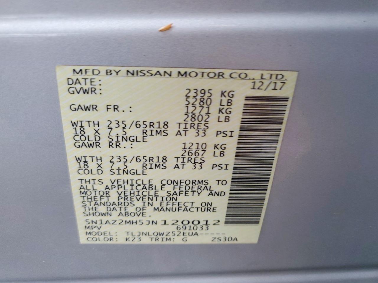 Nissan Murano Sv