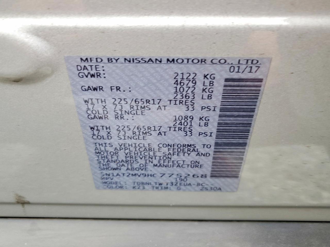 Nissan Rogue Sv