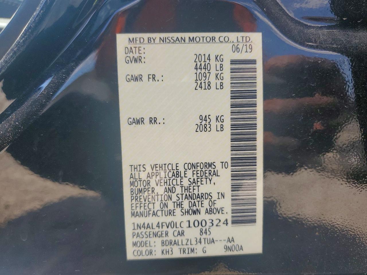 Nissan Altima 2.0 Platinum