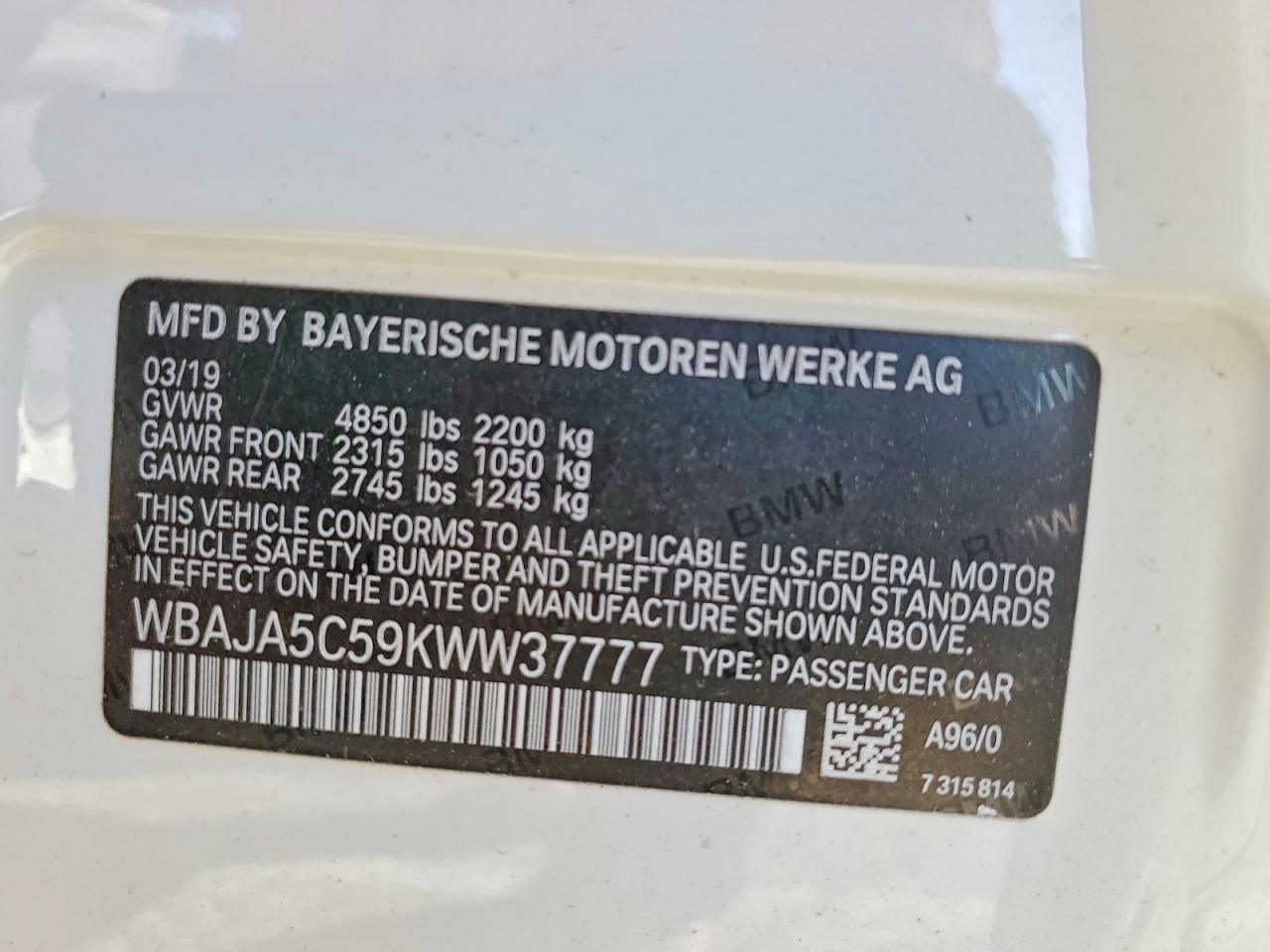 BMW 5 Series I
