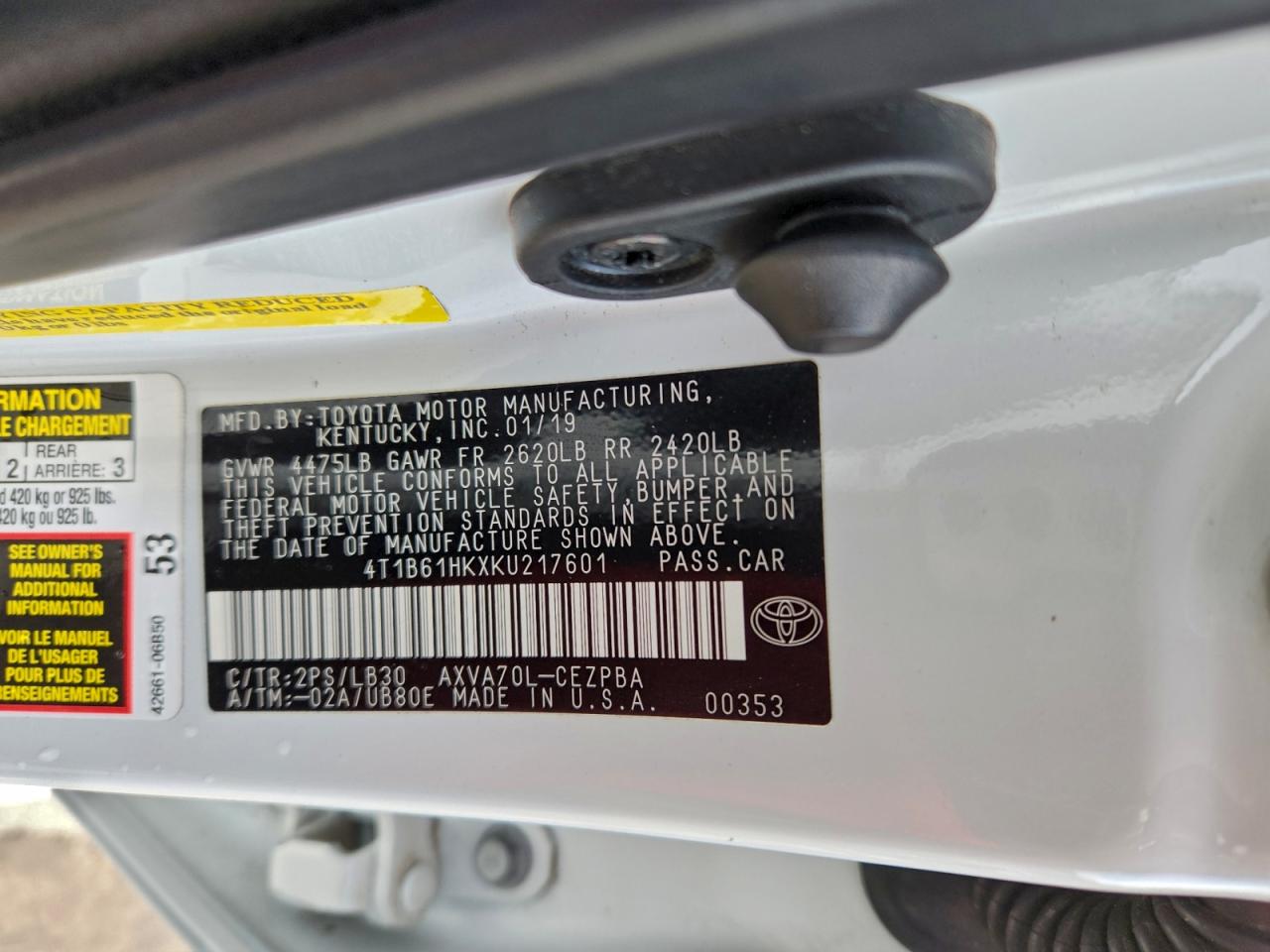 Toyota Camry Xse