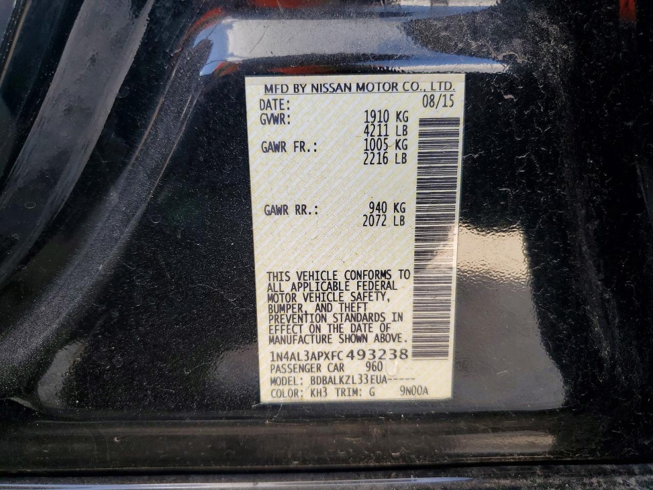 Nissan Altima 2.5 Sv