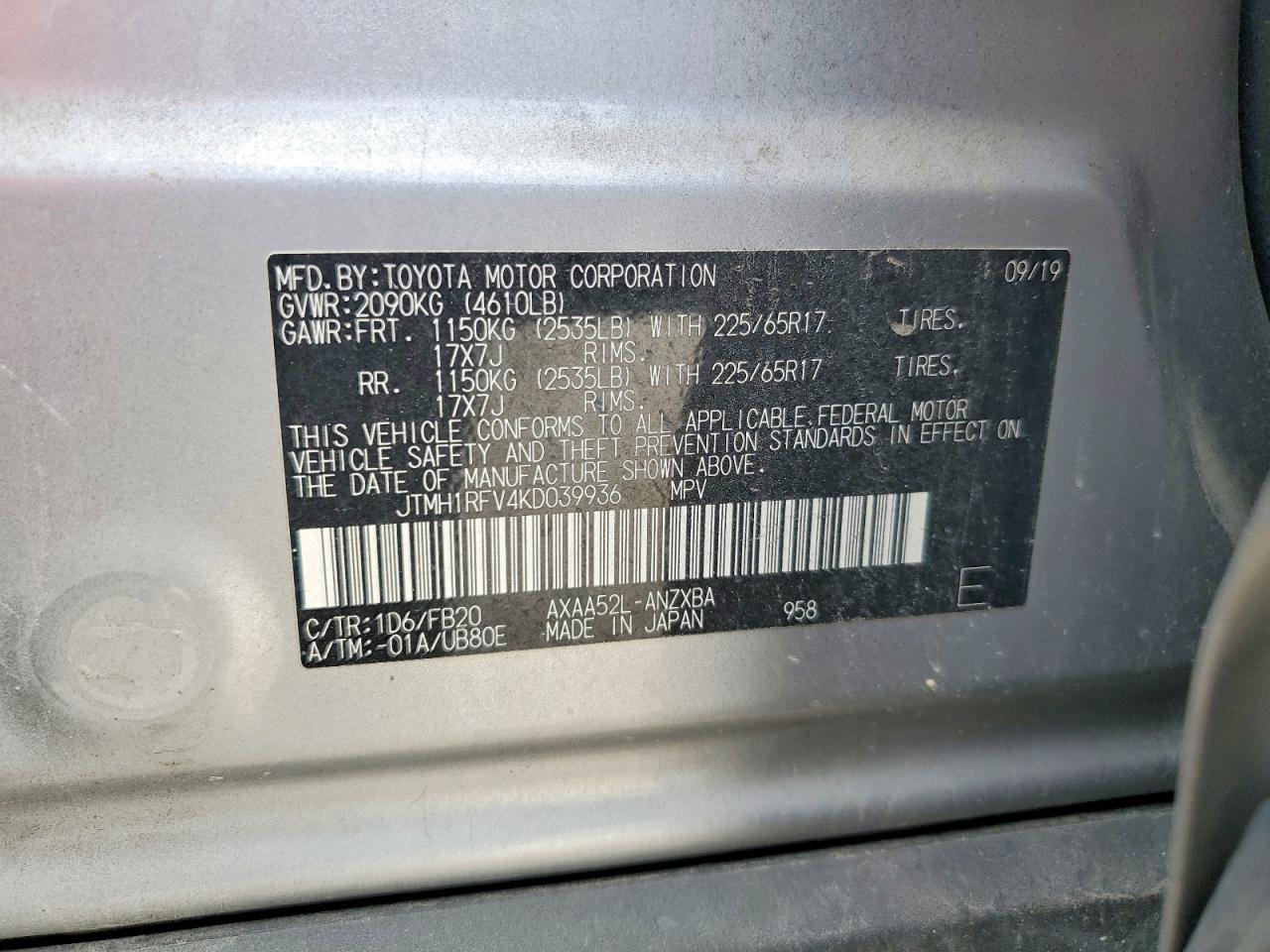 Toyota RAV4 Le