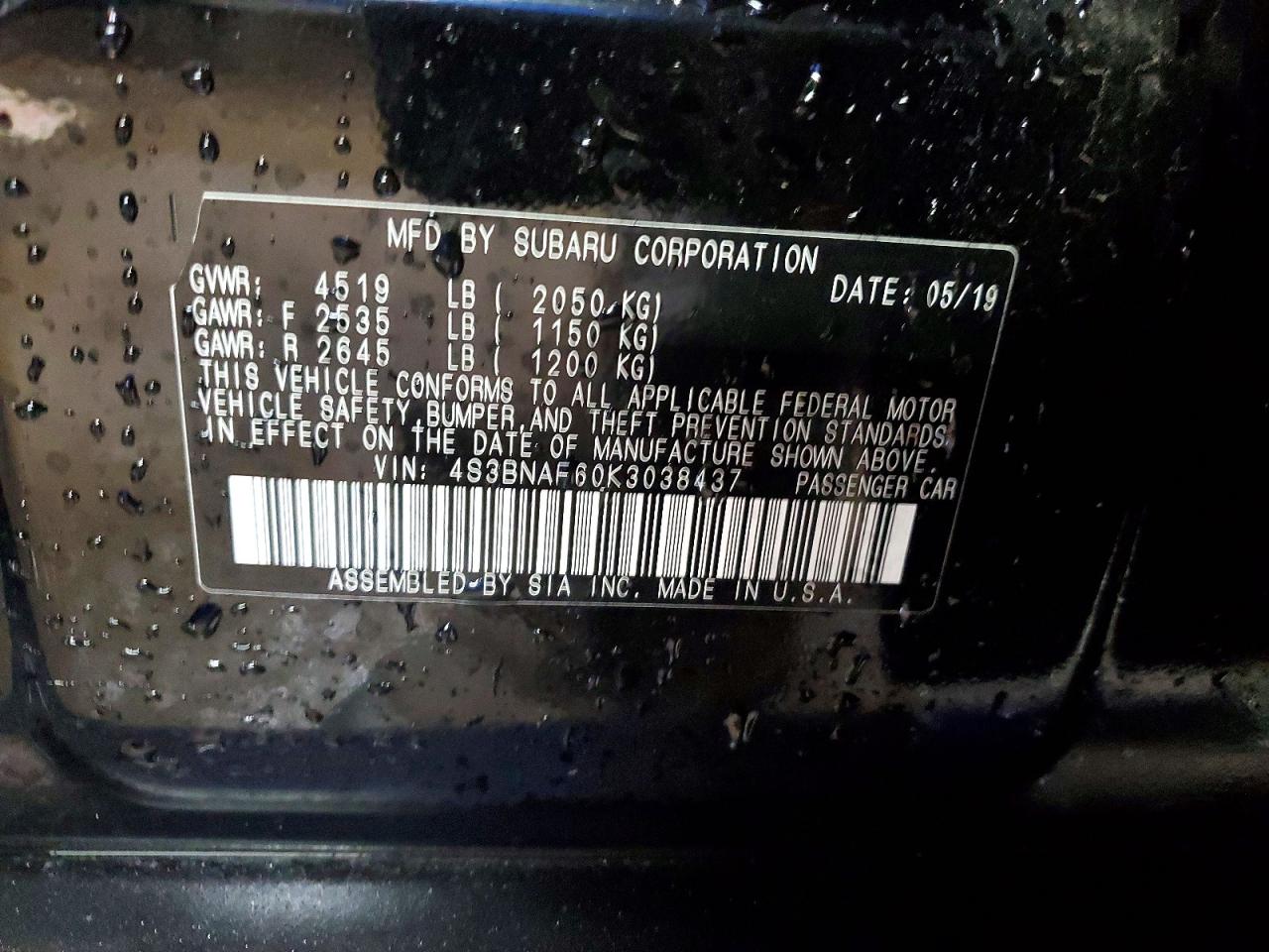 Subaru Legacy 2.5i Premium