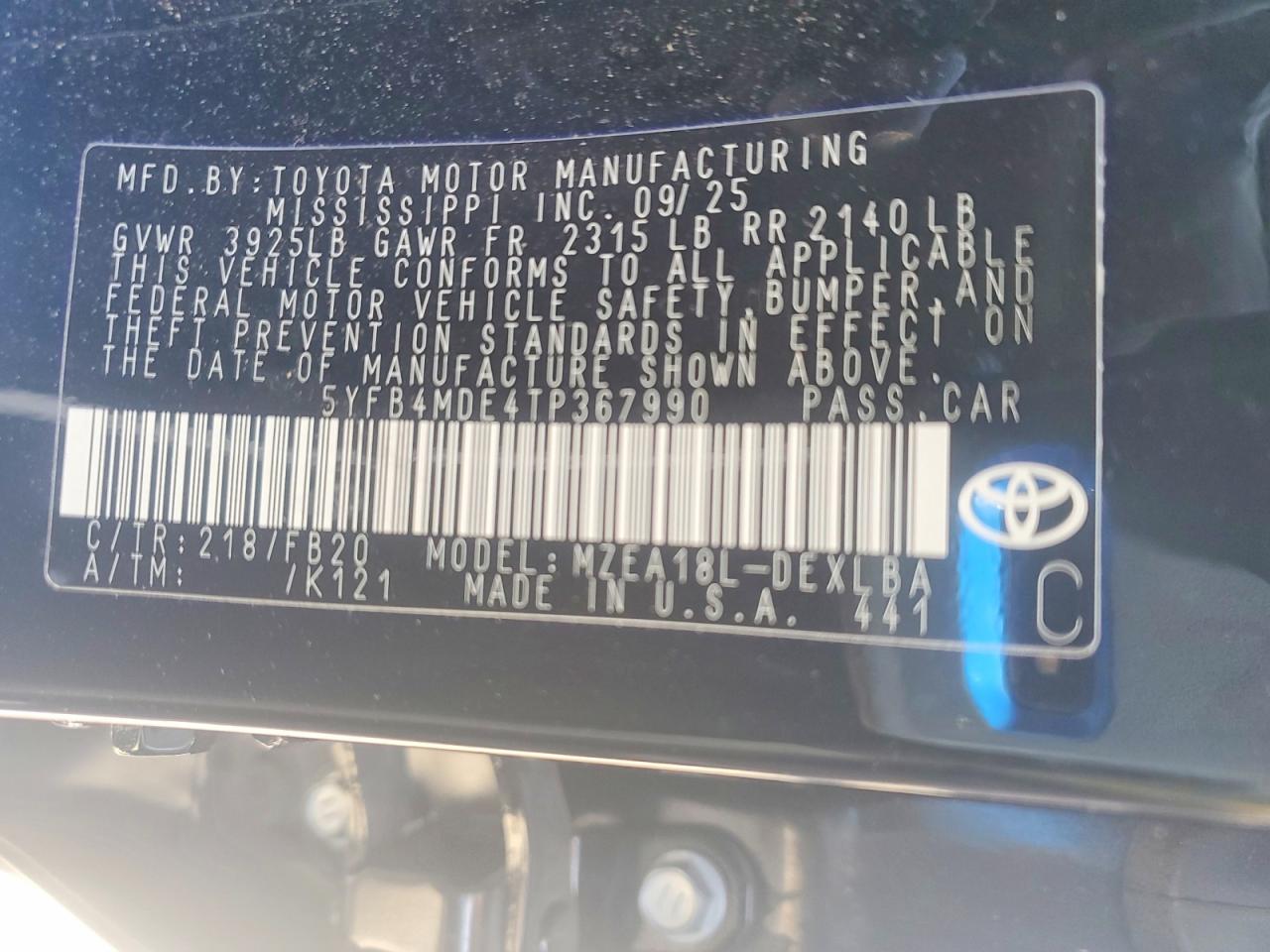 Toyota Corolla Le