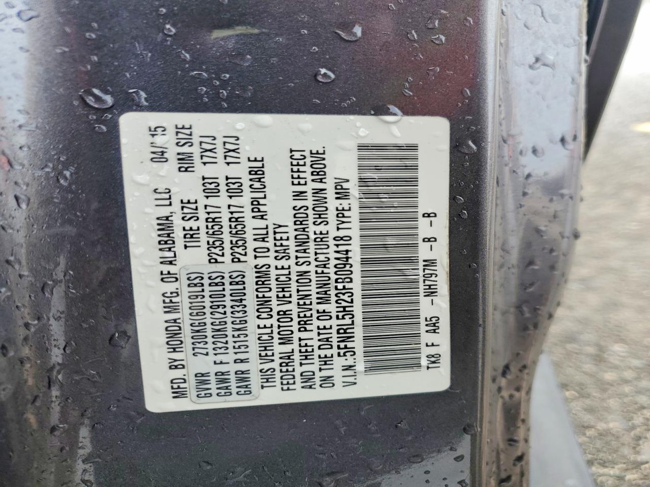 Honda Odyssey Lx