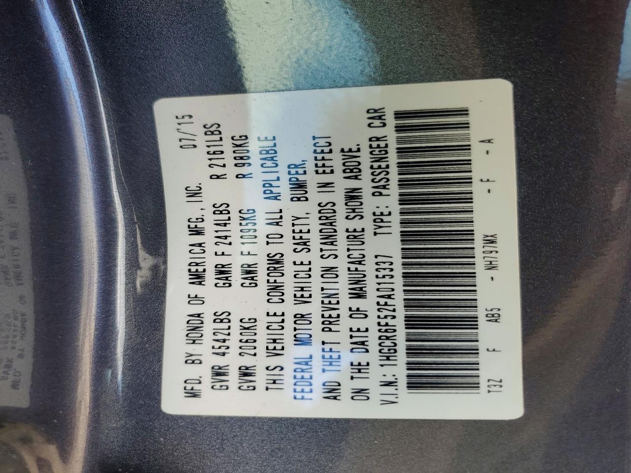 Honda Accord Hybrid Exl