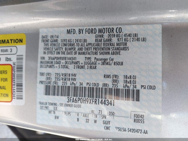 Ford Fusion Se