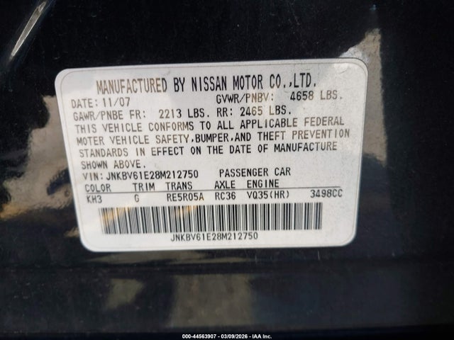 INFINITI G35 Journey