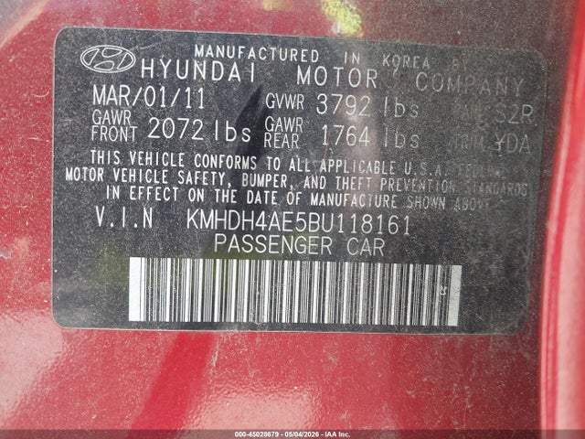 Hyundai ELANTRA Gls (ulsan Plant)