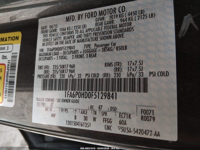 Ford Fusion Se