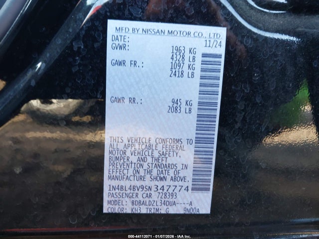 Nissan Altima S Fwd