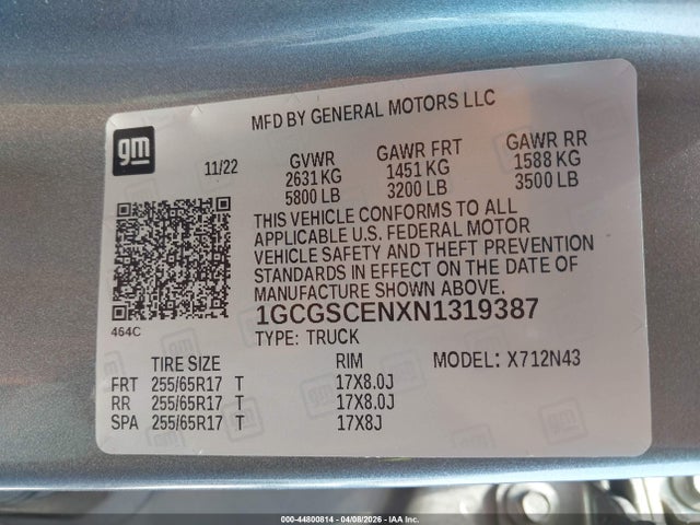 Chevrolet Colorado 2wd  Short Box Lt