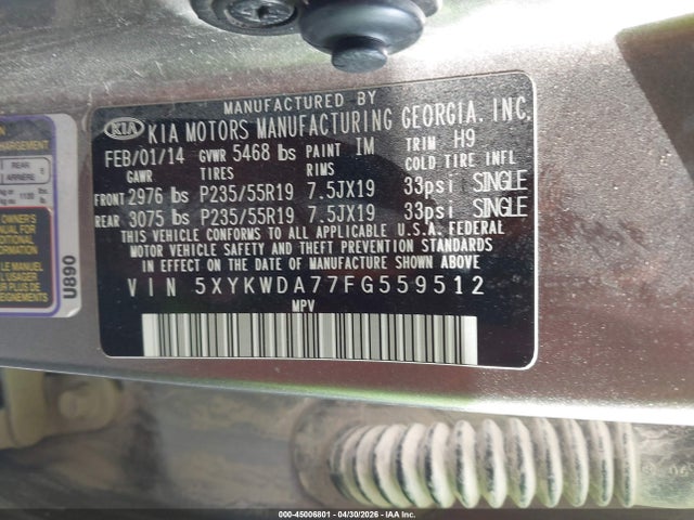 Kia Sorento Sx V6