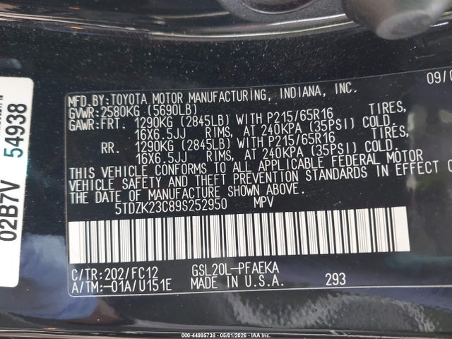 Toyota Sienna Le