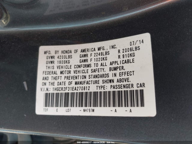 Honda Accord Lx