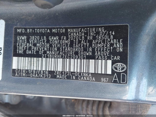 Toyota Corolla Le