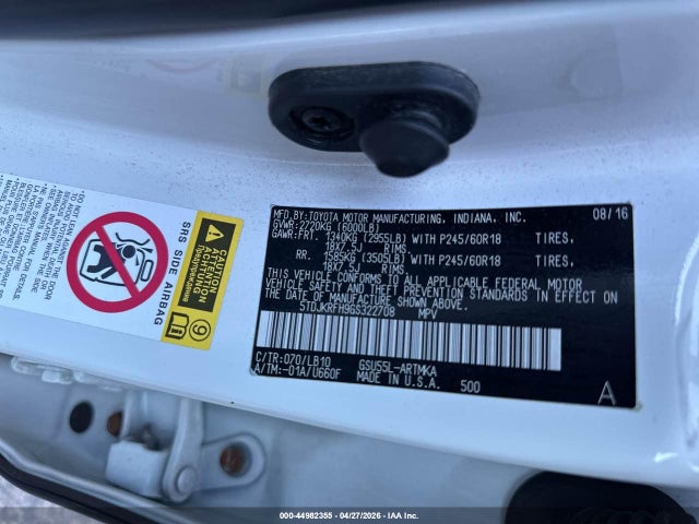 Toyota Highlander Xle V6