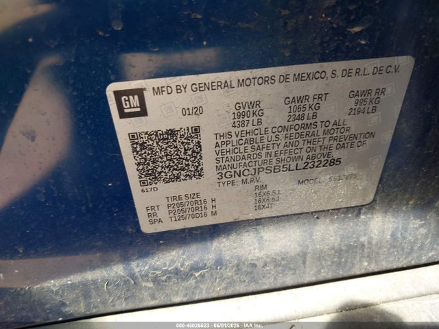 Chevrolet Trax Awd Lt