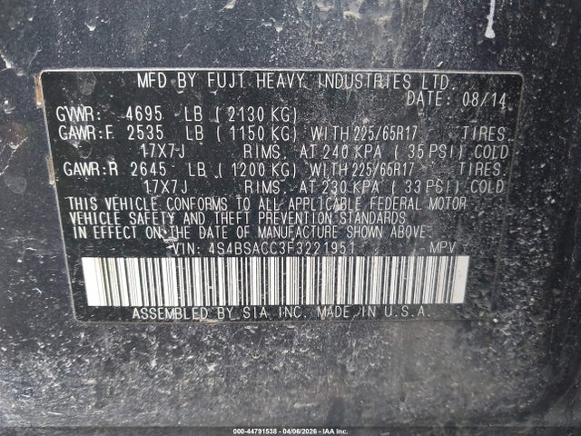 Subaru Outback 2.5i Premium