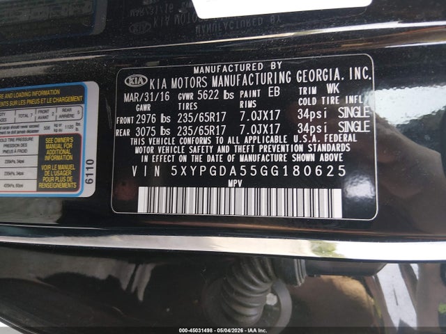 Kia Sorento 3.3l Lx