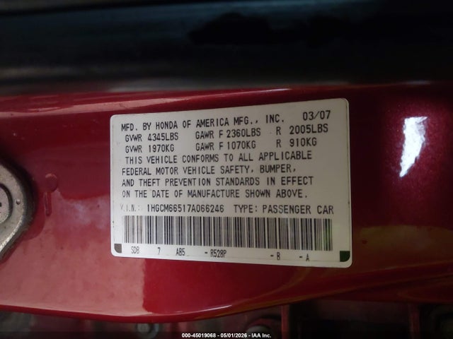 Honda Accord 3.0 Ex