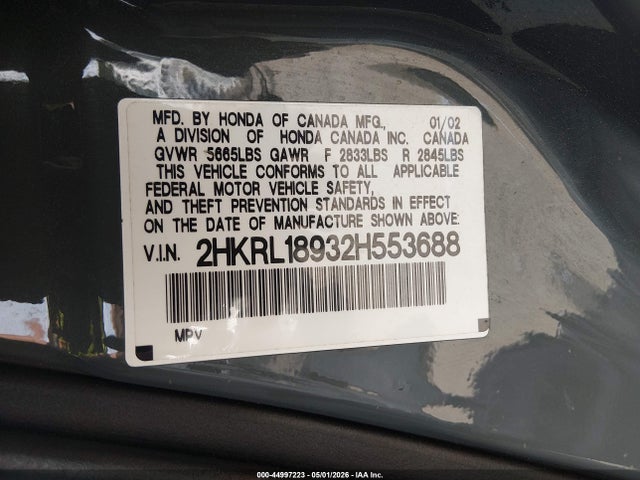Honda Odyssey Ex-l