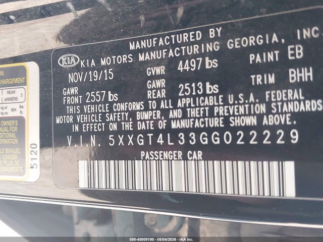 Kia Optima Lx