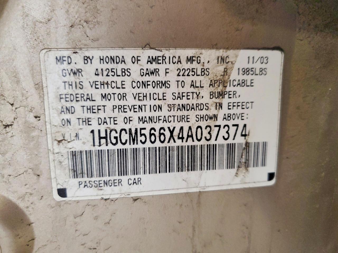 Honda Accord Ex