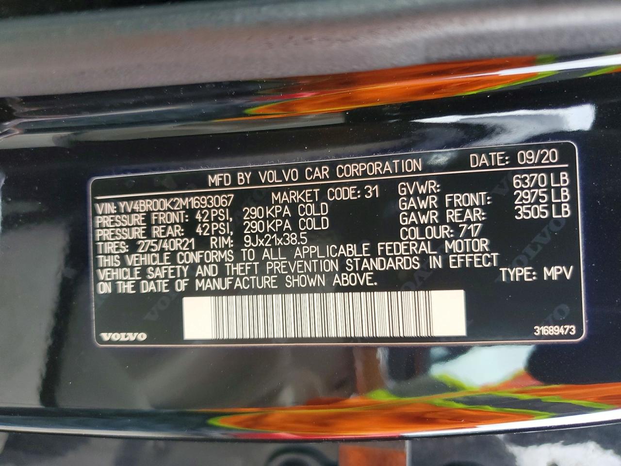 Volvo Xc90 T8 Re T8 Recharge Momentum