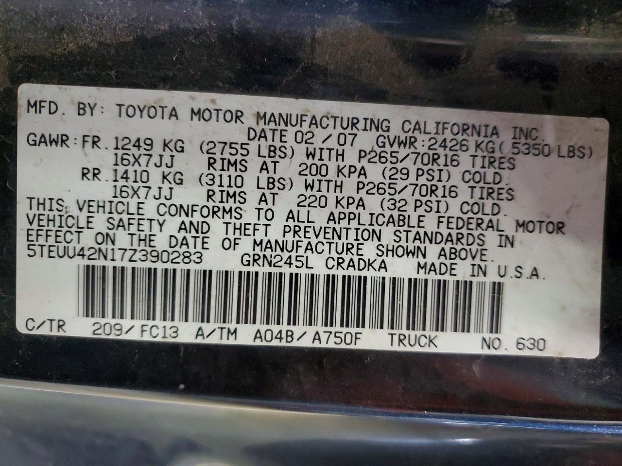 Toyota Tacoma Access Cab