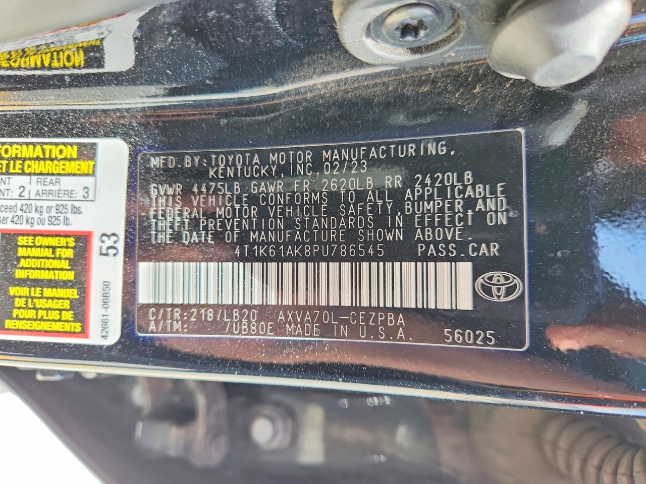 Toyota Camry Xse