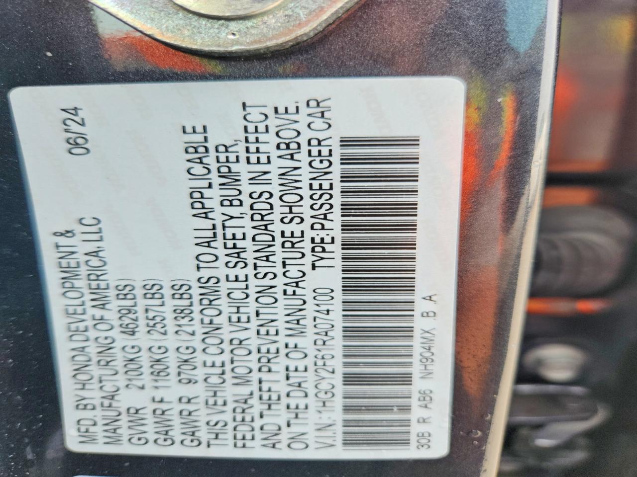 Honda Accord Hybrid Exl