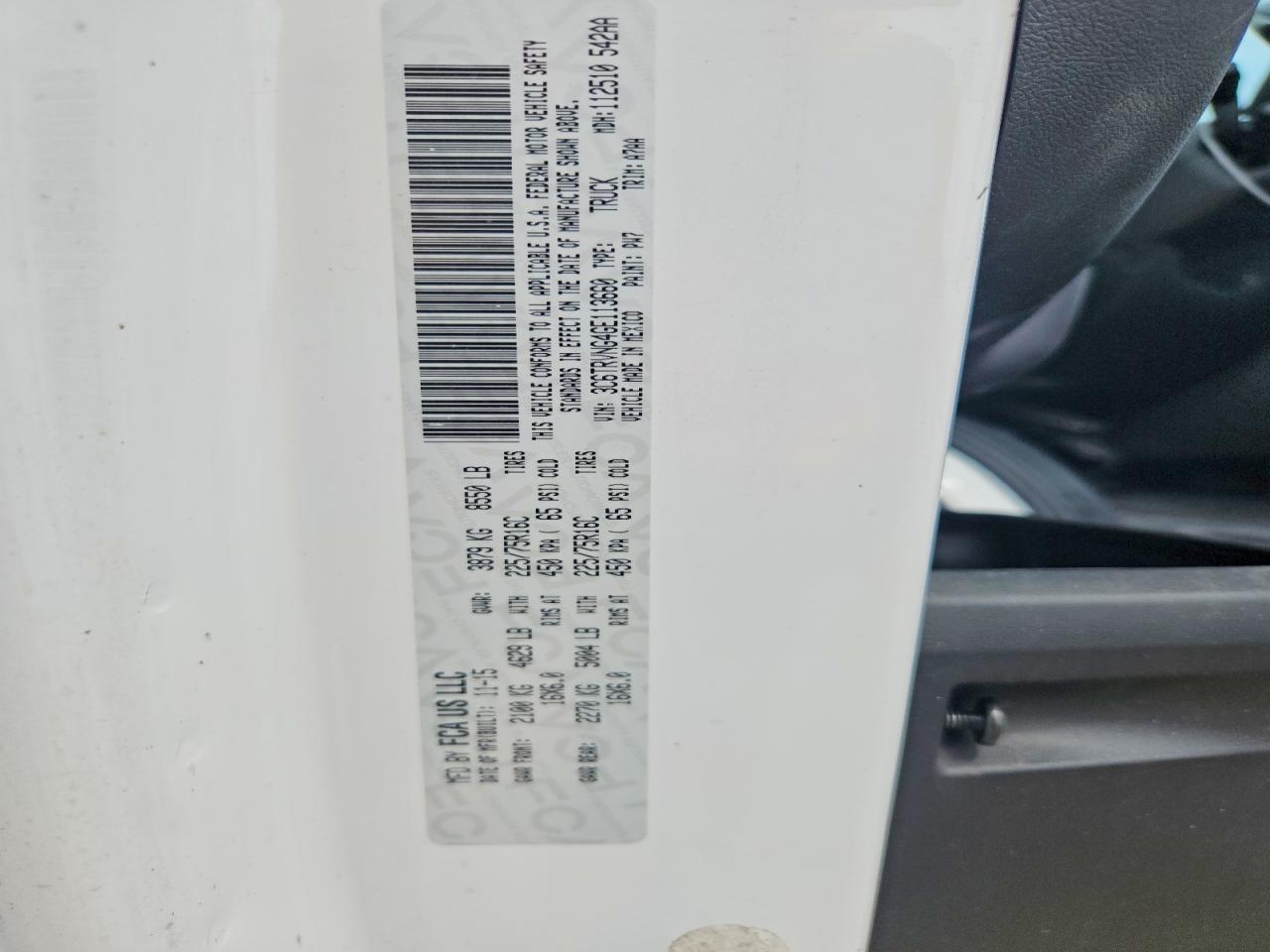 Ram Promaster 1500 Standard