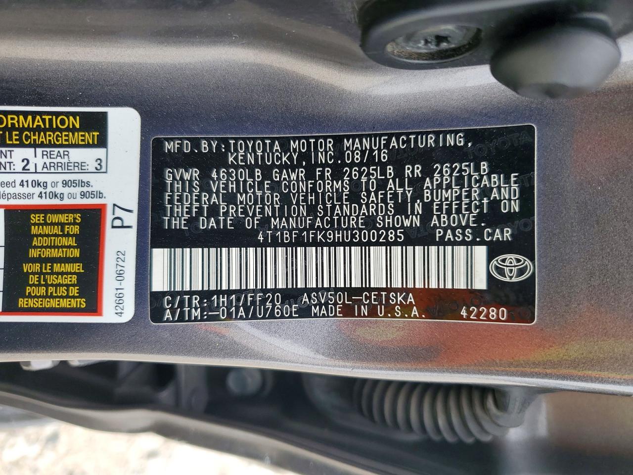 Toyota Camry Se
