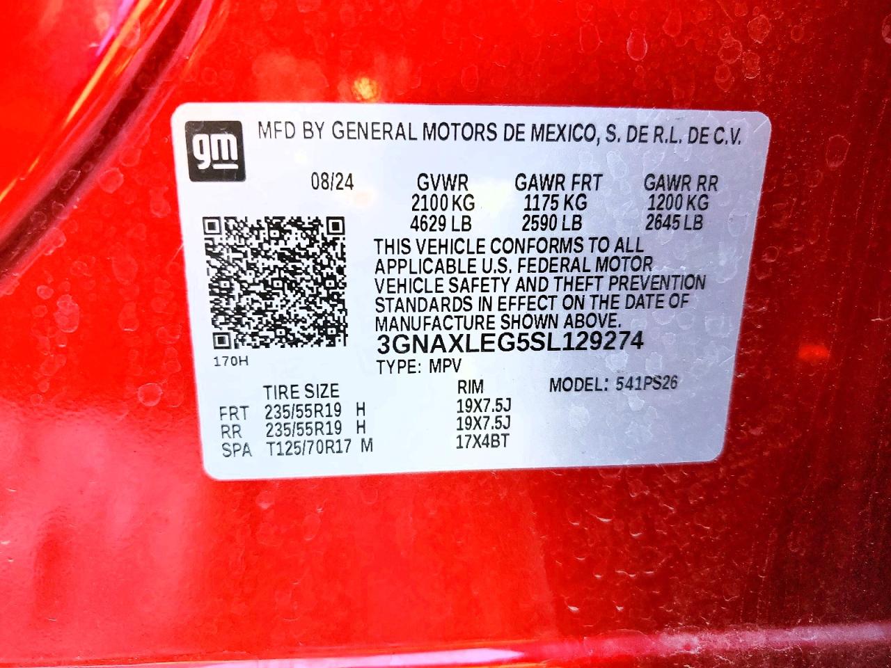 Chevrolet Equinox Rs