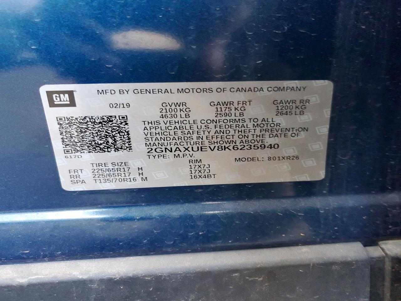 Chevrolet Equinox Lt