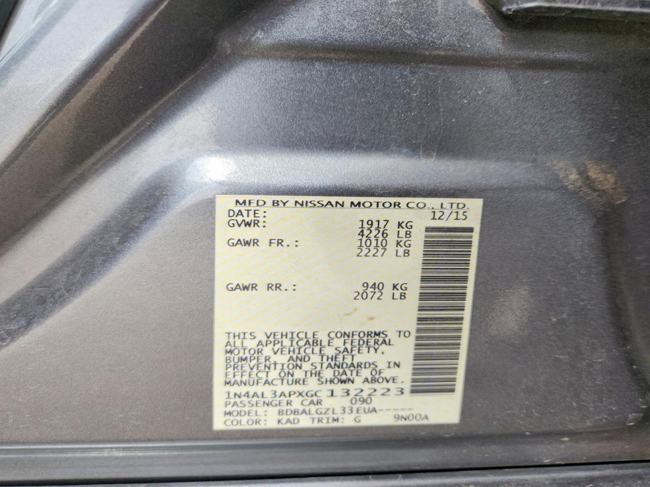 Nissan Altima 2.5 S