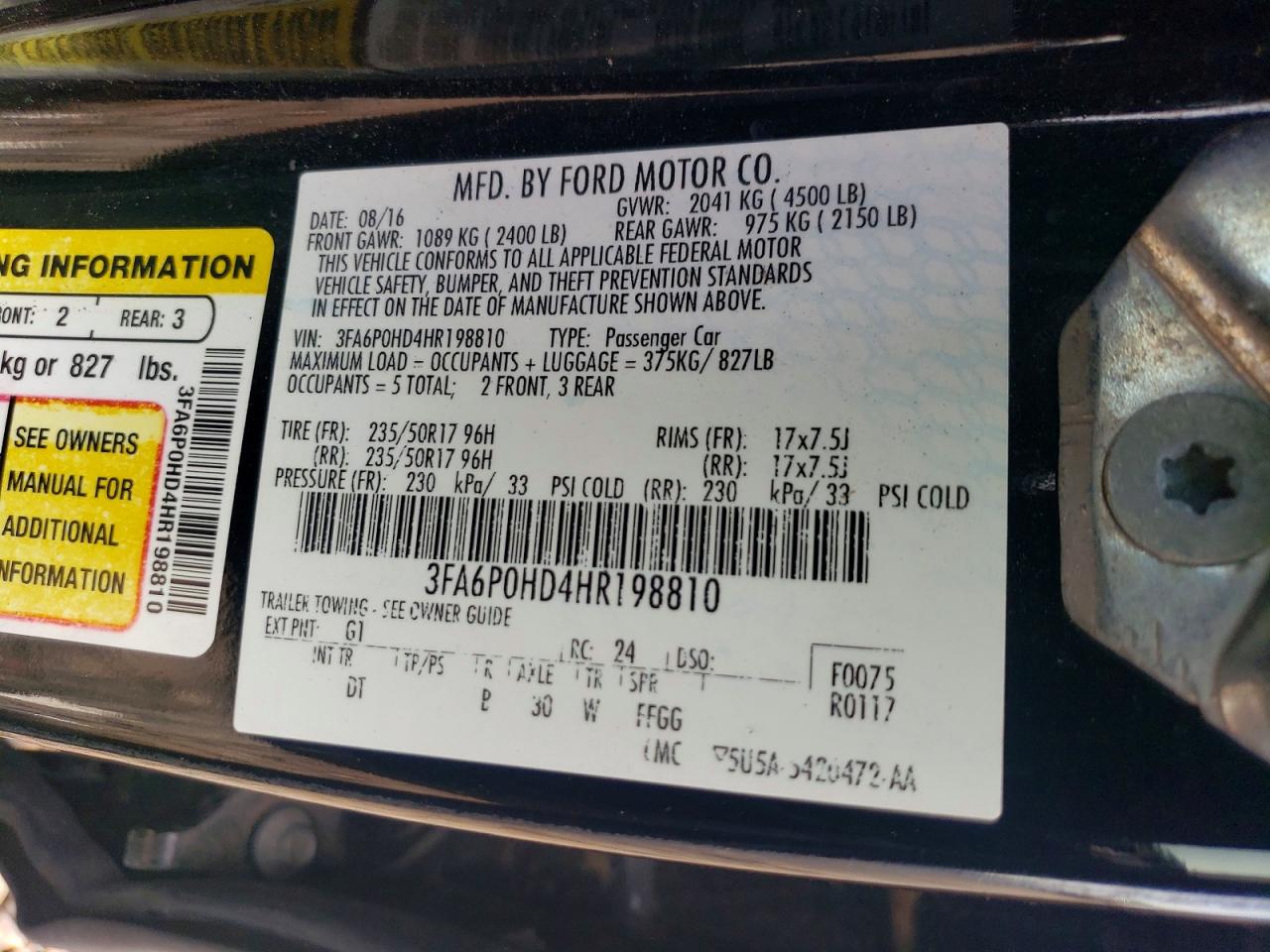 Ford Fusion Se