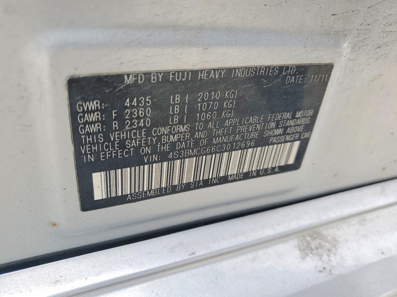 Subaru Legacy 2.5i Premium