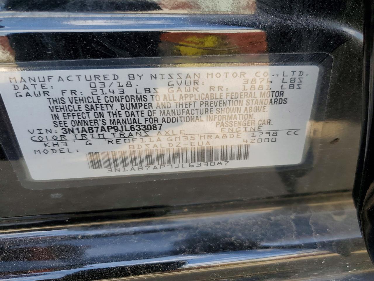 Nissan Sentra Sv