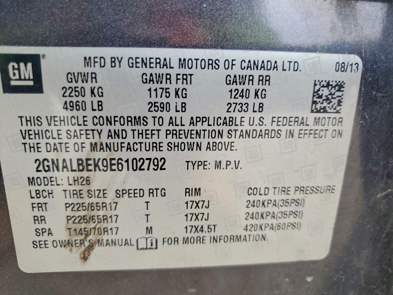 Chevrolet Equinox Lt